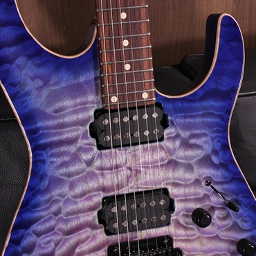 Tom Anderson Angel Quilt Maple Top Abalone to Deep Ocean Blue Burst with Binding SN. 04-28-26N 画像4