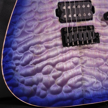 Tom Anderson Angel Quilt Maple Top Abalone to Deep Ocean Blue Burst with Binding SN. 04-28-26N 画像5