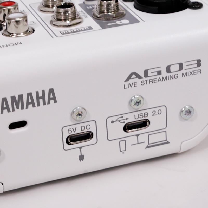 YAMAHA AG03 mk2 オーディオインターフェイス YAMAHA USED 中古 AG03mk2 W (ホワイト)(オーディオインターフェイス