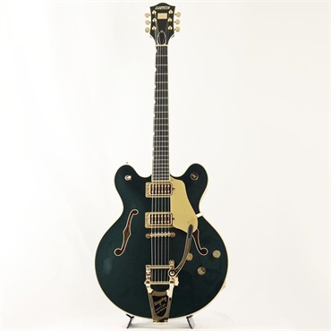 GRETSCH Professional Collection Broadkaster LX Center Block with String-Thru Bigsby and Gold Hardware (Cadillac Green/Ebony) 画像1