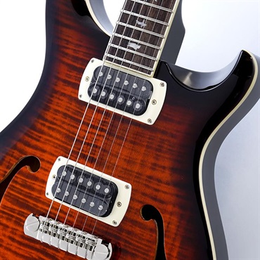 P.R.S. PRS SE Hollowbody I Piezo (Orange Tiger Smokeburst) SN.CTIIH087351  2025年生産品 画像3