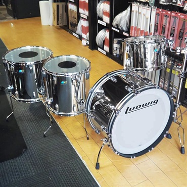 Ludwig Ludwig 50th Anniversary of Stainless Steel 4pc Drum Set [24BD.13TT.16FT.18FT] 画像1
