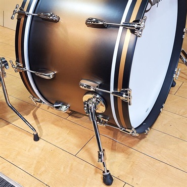 Slingerland Radio King 3pc Outfit [22BD，13TT，16FT/Black and Gold Lacquer] 画像5