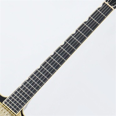 GRETSCH Professional Collection Broadkaster LX Center Block with String-Thru Bigsby and Gold Hardware (Black/Ebony) 画像6