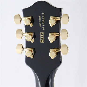 GRETSCH Professional Collection Broadkaster LX Center Block with String-Thru Bigsby and Gold Hardware (Black/Ebony) 画像9