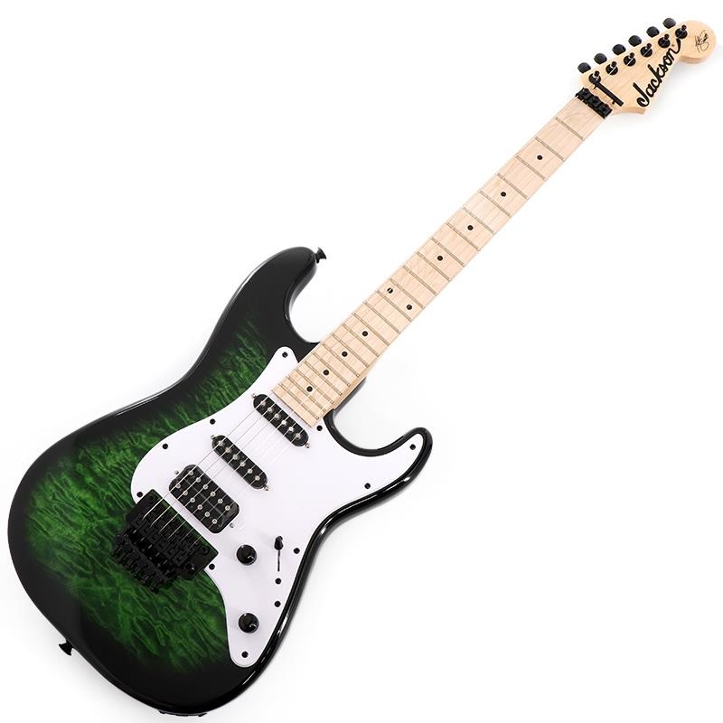 Jackson X Series Signature Adrian Smith SDXQM (Transparent Green