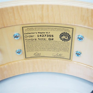 dw DRX10614SSC043 [Collector's Pure Maple Snare Drum VLT Shell 14×6 / Broken Glass Finish Ply] 画像8