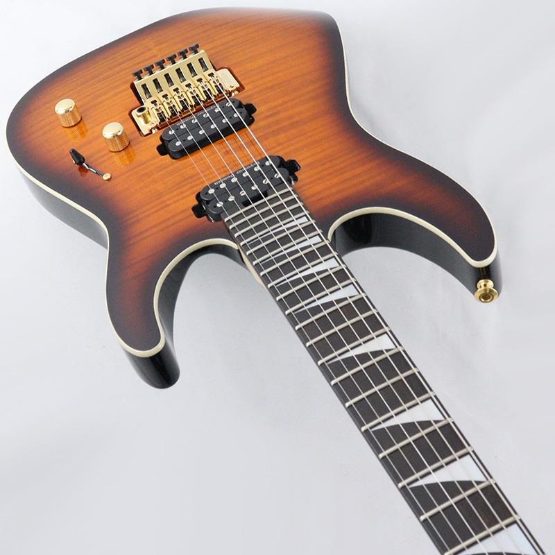 Jackson MJ Series Dinky DK Flame Maple (Amber Burst/Ebony) 【B級