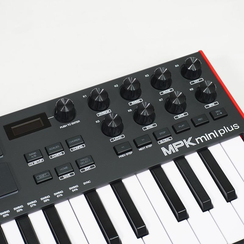【新古品】AKAI(アカイ) MPK mini Plus MIDI キーボード AKAI USED 中古 MPK mini plus (アカイ)(MIDIキーボード)(37鍵)(パッド