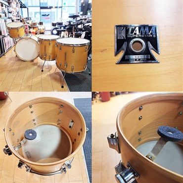 TAMA VINTAGE 1976s～77s SUPERSTAR 9600 Series 4pc Drum Set[22BD，13TT，16FT，18FT/Made In Japan] 画像2