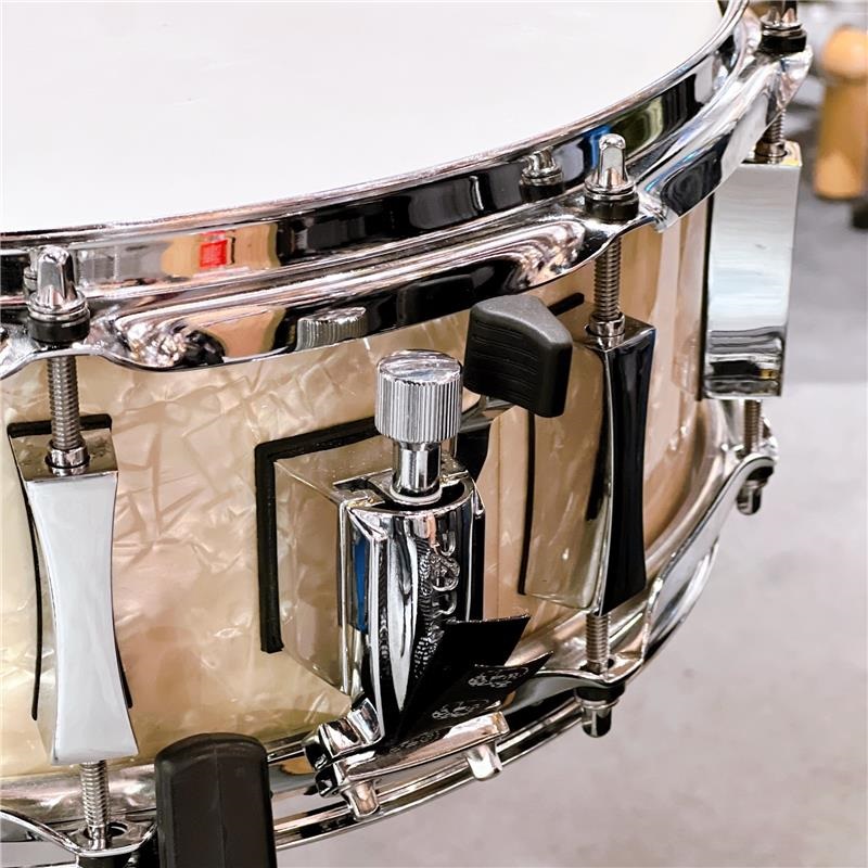PORK PIE USED 中古品 8ply Maple Snare Drum 14×5 - Vintage White