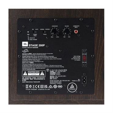 JBL Stage 200P (ブラック)(1本)(ジェイビーエル)(パワードサブウーファー)(300W)(デュアルポート リアバスレフ方式)(JBL200PBLKJN)【国内正規品・1年保証】 画像6