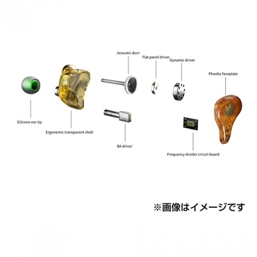 qdc Hybrid Folk-S (イヤモニ)(キューディーシー)(有線イヤホン)(IEM)(ハイブリッド型)(密閉型)(インイヤーモニター)(3ドライバー)(QDC-HYBRID-FOLK-S) 画像5