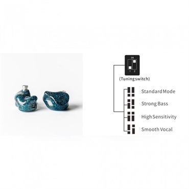 qdc Anole V6-S (イヤモニ)(キューディーシー)(有線イヤホン)(IEM)(BA型)(密閉型)(6ドライバー)(インイヤーモニター)(QDC-ANOLE-V6-S) 画像5