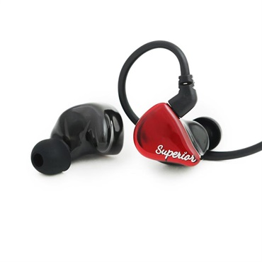 qdc SUPERIOR Vermilion Red (ヴァーミリオンレッド)(キューディーシー)(イヤモニ)(有線イヤホン)(IEM)(ダイナミック型)(1ドライバー)(密閉型)(インイヤーモニター)(QDC-SUPERIOR-RD) 画像2