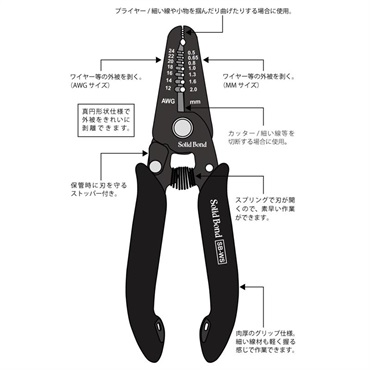 Solid Bond Solid Bond ワイヤーストリッパー [SB-WS] 画像1