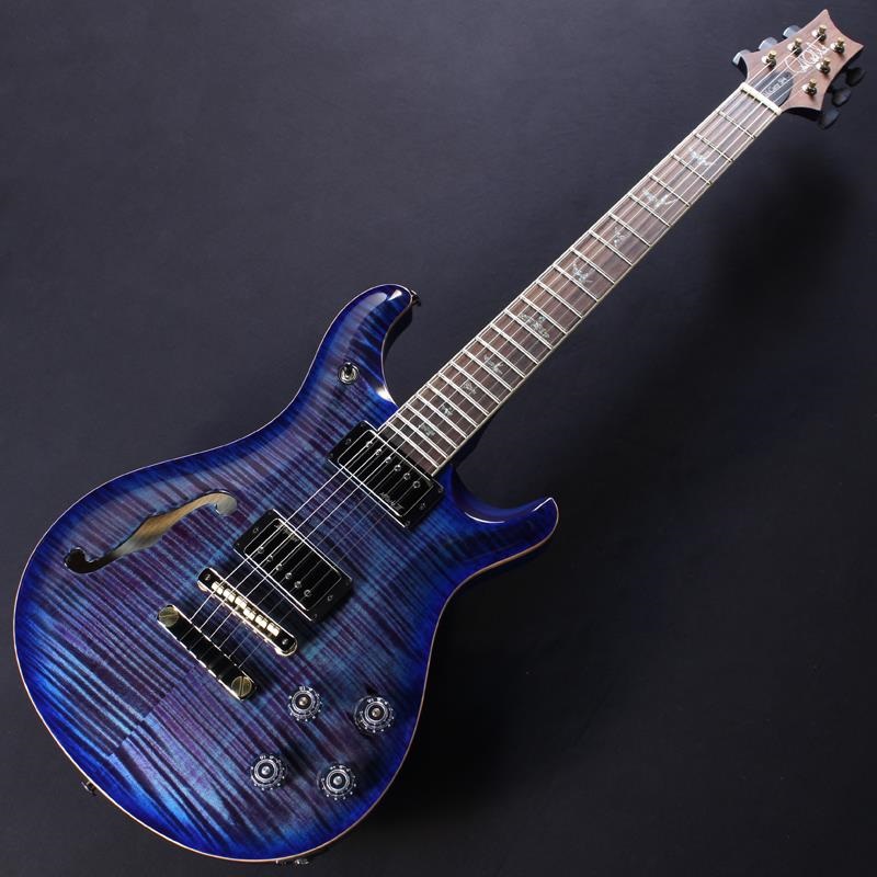 P.R.S. Wood Library McCarty 594 Semi-Hollow (Charcoal Purple Burst