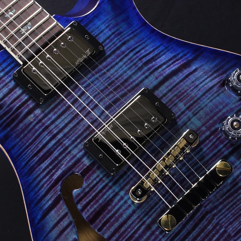 P.R.S. Wood Library McCarty 594 Semi-Hollow (Charcoal Purple Burst
