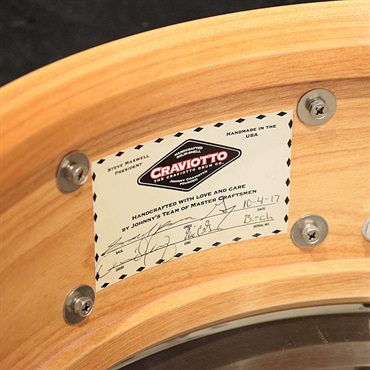Craviotto USED 中古 Red Birch Solid Shell 14''×5.5'' [Private Reserve Snare / Tube Lug Edition] 画像5