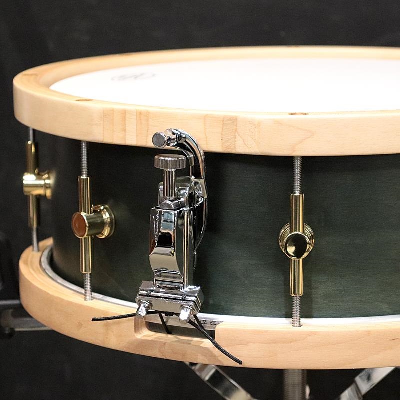 CANOPUS MO-1455WH [MO Snare Drum 14''×5.5'' w/Wood Hoop - Black
