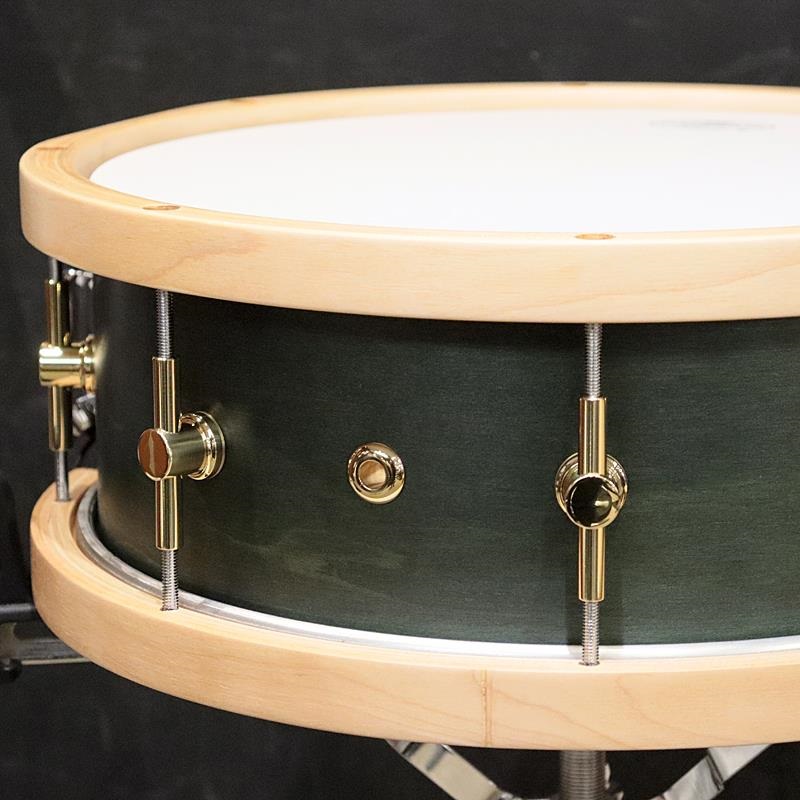 CANOPUS MO-1455WH [MO Snare Drum 14''×5.5'' w/Wood Hoop - Black