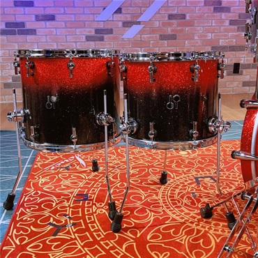 SONOR SQ2 System Maple Vintage 5pc Drum Kit - Black-Red Sparkle [BD22，TT10&12，FT14&16]【特注品】 画像1