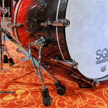 SONOR SQ2 System Maple Vintage 5pc Drum Kit - Black-Red Sparkle [BD22，TT10&12，FT14&16]【特注品】 画像4