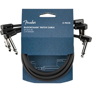 Fender USA Blockchain 24 Patch Cable， 3-pack， Angle/Angle 画像3
