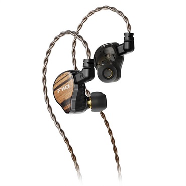 FiiO JH13 Black (ブラック)(フィーオ)(有線イヤホン)(イヤモニ)(IEM)(BA型)(バランスドアーマチュア)(3ドライバー)(ゼブラウッド)(インイヤーモニター)(FIO-IEM-JH13-B) 画像1