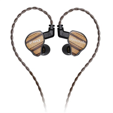 FiiO JH13 Black (ブラック)(フィーオ)(有線イヤホン)(イヤモニ)(IEM)(BA型)(バランスドアーマチュア)(3ドライバー)(ゼブラウッド)(インイヤーモニター)(FIO-IEM-JH13-B) 画像2