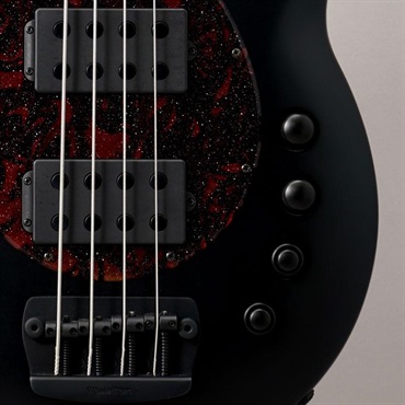 MUSICMAN Bongo4 HH (Stealth Black/Ebony) w/Tokyo Acryl Pickguard 画像8