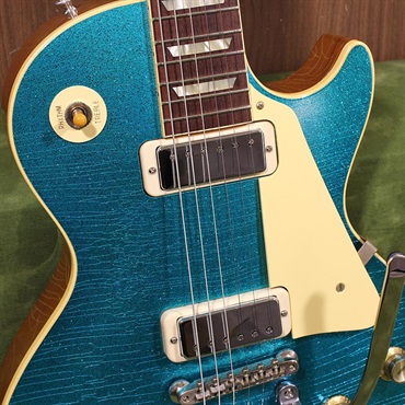 Gibson USED 中古 Murphy Lab 1956 Les Paul Model w/Mini Humbuckers & Bigsby Blue Sparkle Top Light Aged SN. 6 3243 画像4