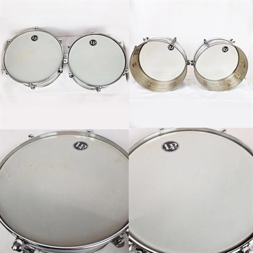 LP Vintage 80s～90s Tito Puente Model Timbales/Chrome Over Brass Shell 14''&15''/M.Cohen Bagde 画像3