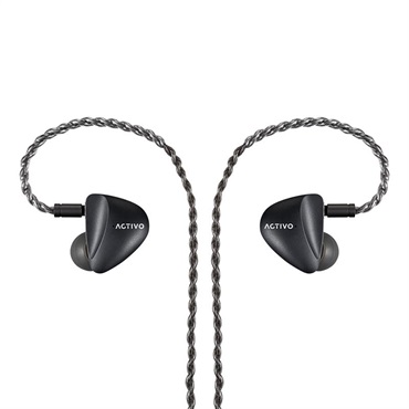 ACTIVO SCOOP Black (ブラック)(アクティボ)(有線イヤホン)(イヤモニ)(IEM)(ハイブリッド型)(5ドライバー)(密閉型)(インイヤーモニター)(IRV-ACTIVO-SCOOP-BK) 画像1