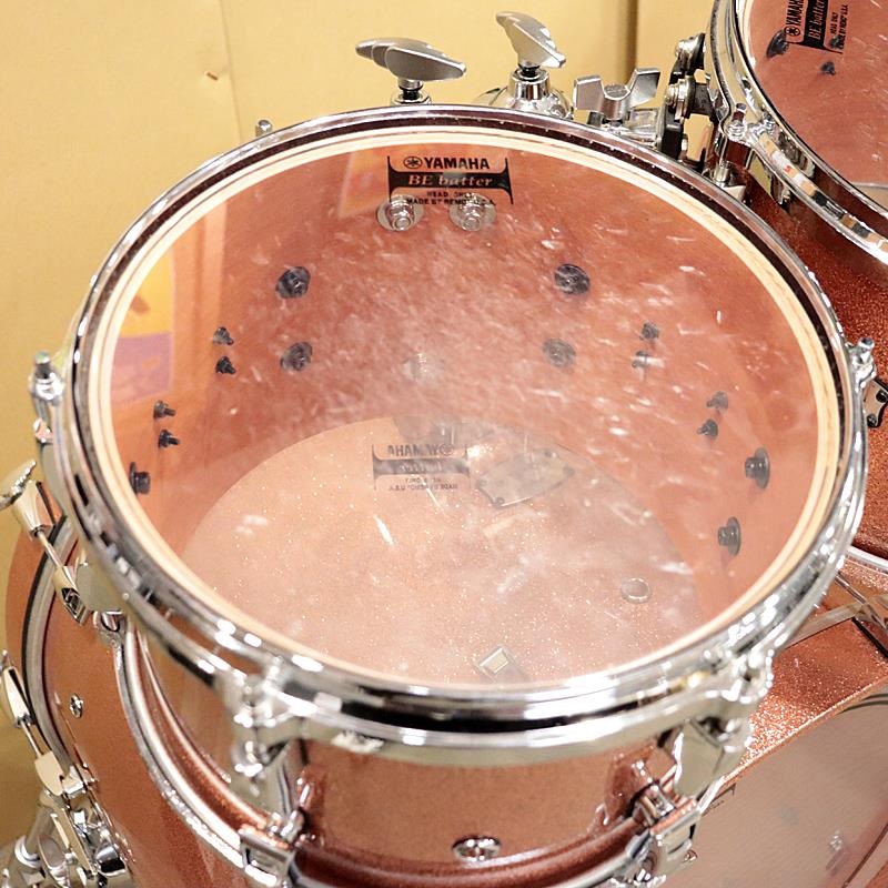 YAMAHA Absolute Hybrid Maple 4pcs Drum Set - ピンクシャンパン