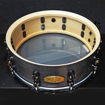 Pearl USED 中古 MCCM1450S/B #1009 Music City Custom -USA Solid Maple Shell Snare Drums 14×5 [Raven Rally] 画像8
