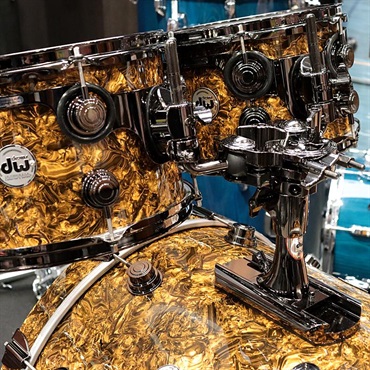 dw Collector's Maple/Mahogany 4pcs Kit - Gold Abalone w/Black Nickel Hardware 画像3