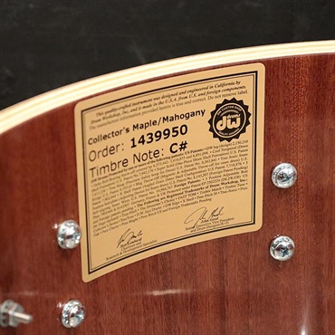 dw DCFMM0614SNX085 [Collector's Maple/Mahogany 14''×6'' - Gold Abalone w/Black Nickel Hardware] 画像6