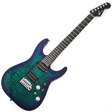 Charvel Pro-Mod Plus DK24 HH 2PT EB QM (Chlorine Burst/Ebony) 画像1