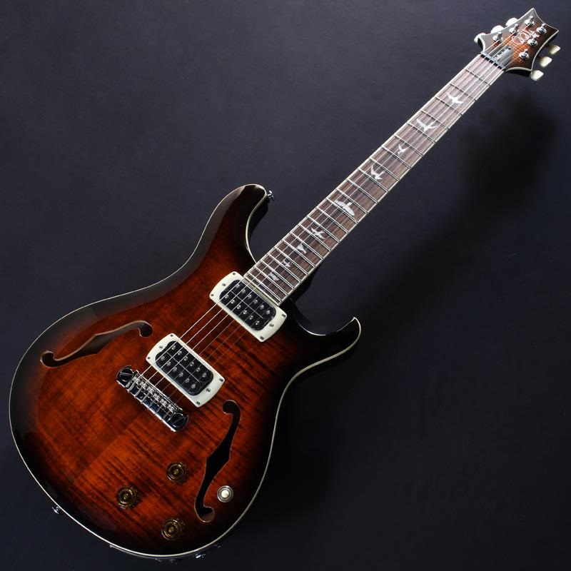 P.R.S. SE Hollowbody I Piezo (Orange Tiger Smokeburst) #CTI
