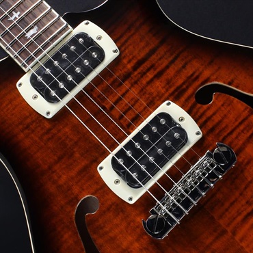 P.R.S. SE Hollowbody I Piezo (Orange Tiger Smokeburst) #CTI I024260【2026年生産品】 画像3