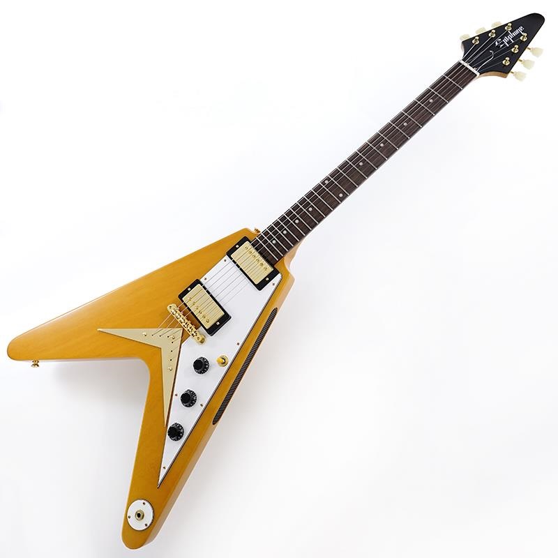Epiphone Inspired by Gibson Custom Shop 1958 Korina Flying V (Aged