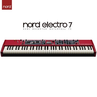 Nord（CLAVIA） Nord Electro 7 73 & 専用ソフトケース & レインカバーセット (ノードエレクトロ7) (73鍵盤) (73Key) (NordElectro7) SEMI WEIGHTED WATERFALL 73 (代引不可) 画像1