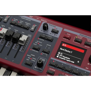 Nord（CLAVIA） Nord Electro 7 73 & 専用ソフトケース & レインカバーセット (ノードエレクトロ7) (73鍵盤) (73Key) (NordElectro7) SEMI WEIGHTED WATERFALL 73 (代引不可) 画像6