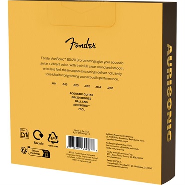 Fender USA 80/20 Bronze Acoustic Strings[#0730070311] 画像1