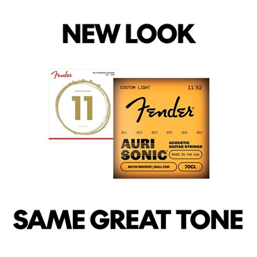 Fender USA AuriSonic 70 80/20 Bronze Acoustic Guitar Strings[#0730070405] 画像3