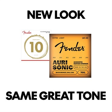 Fender USA AuriSonic 70 80/20 Bronze Acoustic Guitar Strings[#0730070402] 画像3