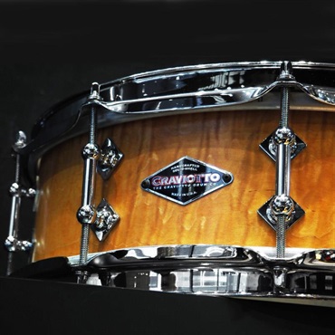Craviotto USED 中古 Custom Shop Solid Curly Maple Shell Snare Drum 14×4.5 [2015年製造/Craviottoロゴ入りケース付属] 画像2