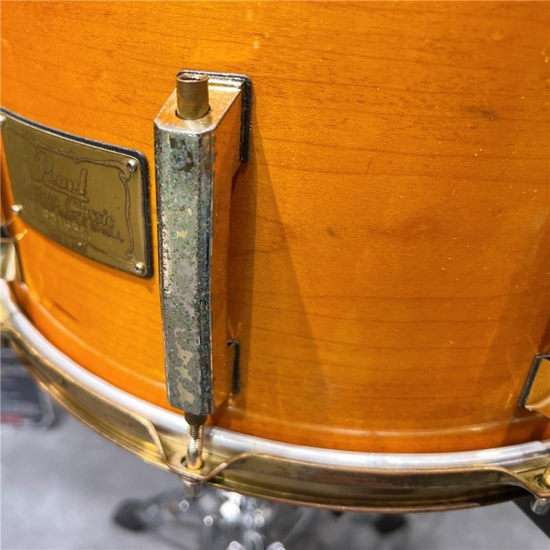 Pearl USED 中古品 Custom Classic One Piece Maple Snare Drum [14