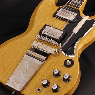 Gibson Limited Edition 1964 SG Standard Reissue Korina with Maestro Vibrola VOS Antique Natural SN. 602674 画像4